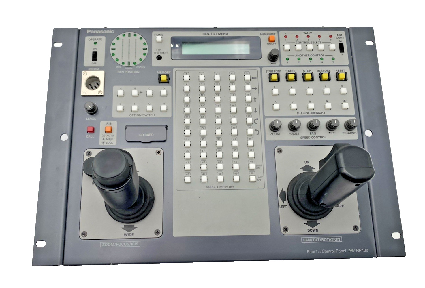 Panasonic AW-RP400 remote control panel for AW-PH heads and AW-HE cameras