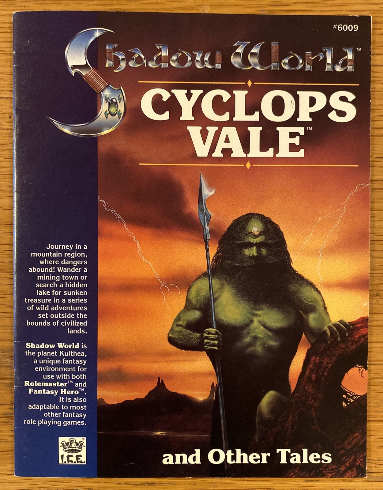 Shadow World Cyclops Vale Fantasy RPG ICE #6009 Iron Crown RARE