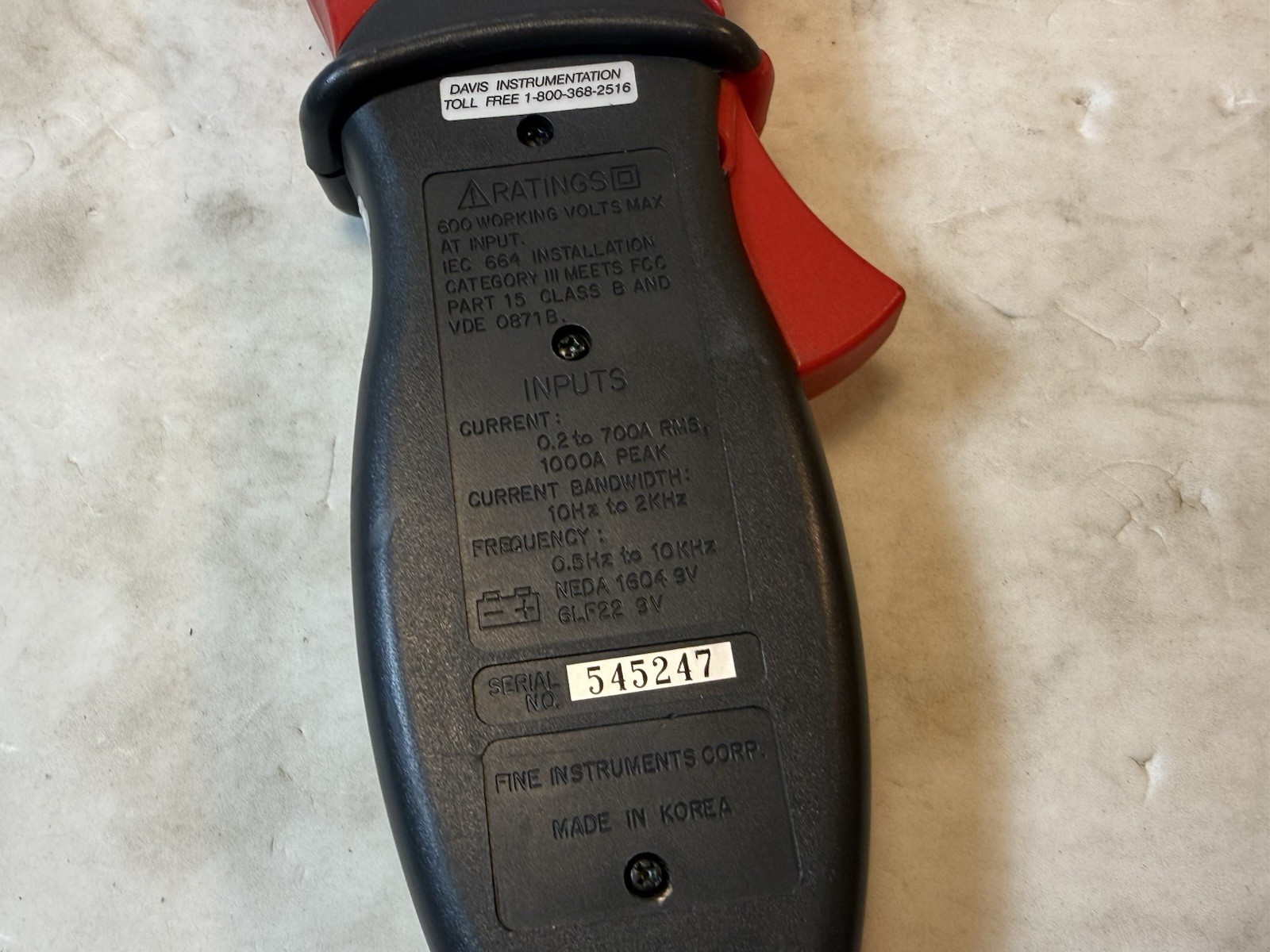 FINE INSTRUMENTS 131 CLAMP ON Multimeter