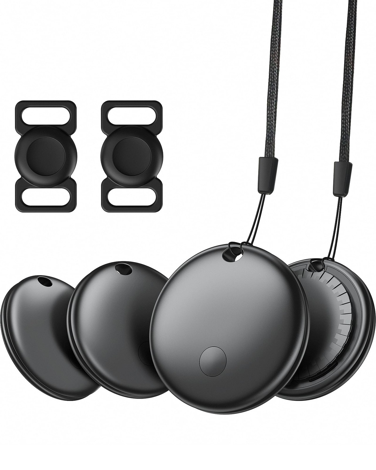 Ekebaotek Compatible with Air Tracker Tags-4 Pack-Smart Bluetooth Black