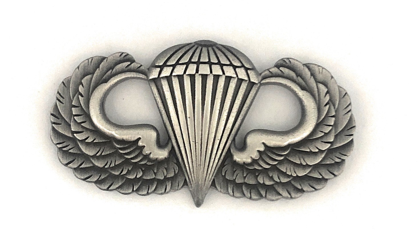 US ARMY PARACHUTIST JUMP WING BASIC SILVER-OX