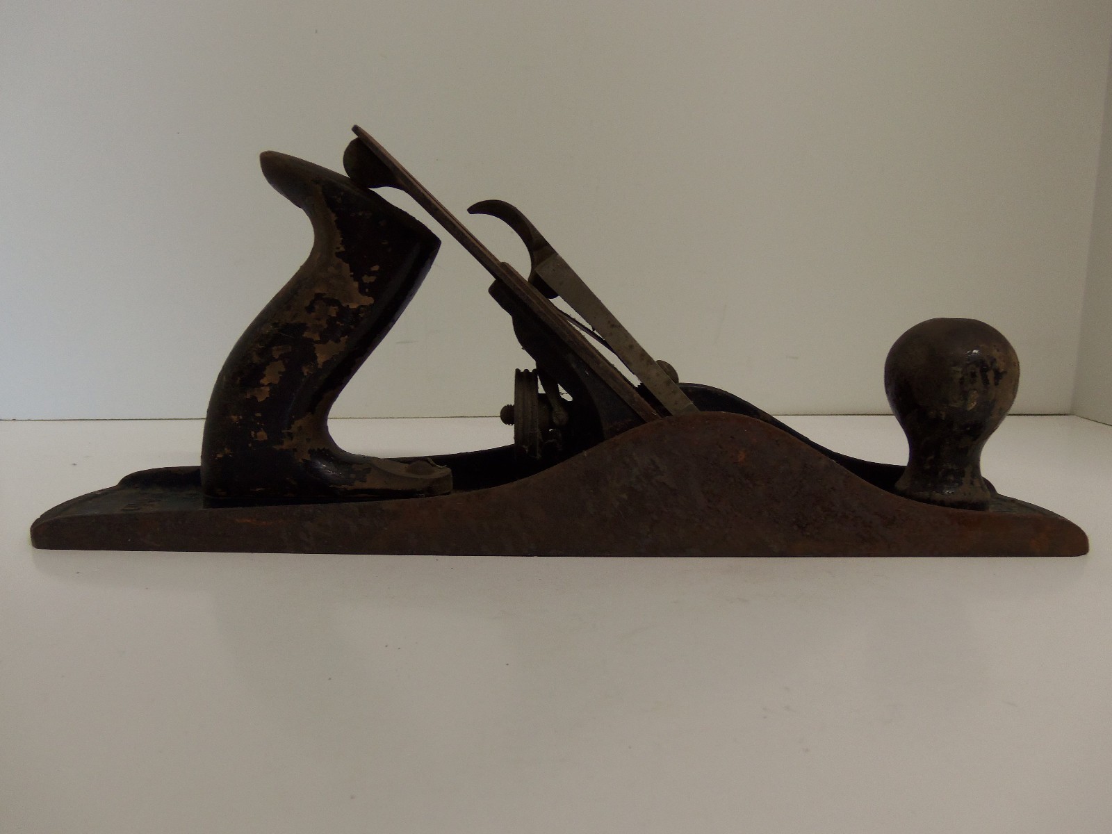 Vintage Stanley Bailey No 5 Smooth Bottom Plane Wood Tool w Angle Adjust