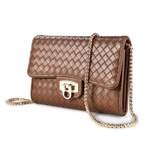 Stylish Small Crossbody Bag for women - Compact Phone Bag & Wallet, K Brown
