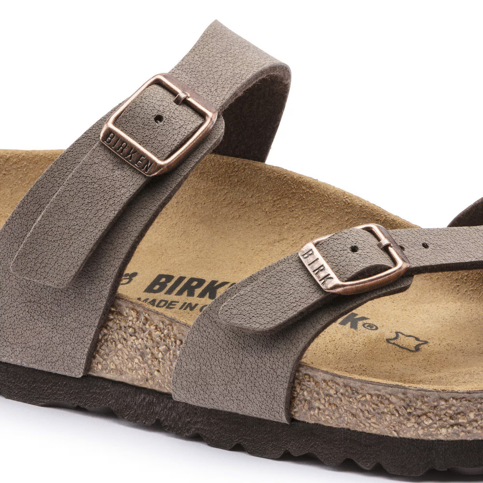 Birkenstock Mayari Birkibuc Wide EU37-41 Birko-Flor Mocca woman's sandals
