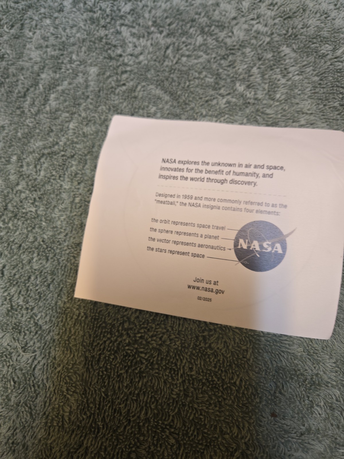 Vintage NASA Logo Sticker