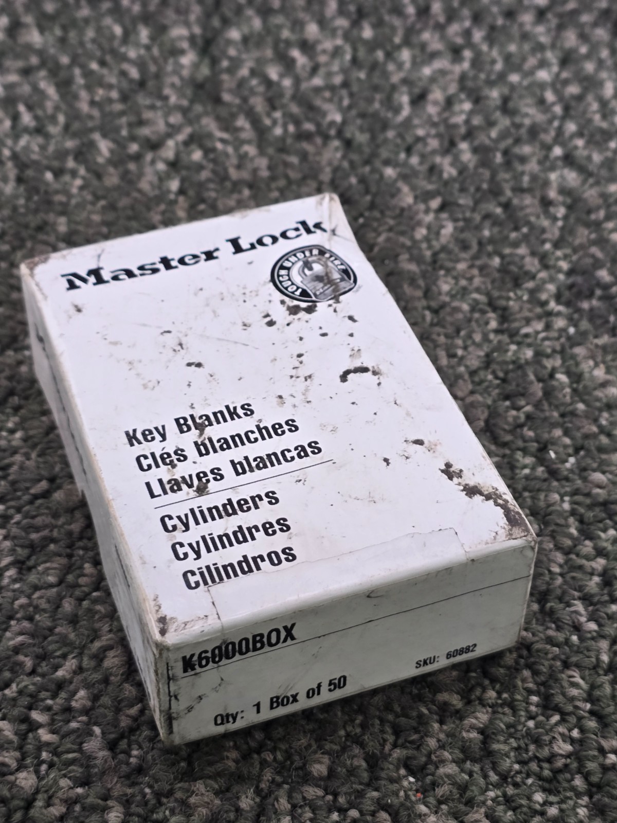 (QTY 50) Master Lock K6000BOX Key Blanks For Pro Series Padlocks W6000 Cylinder