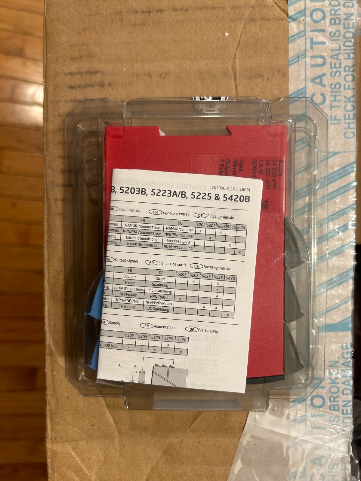 PR electronics 5202B Pulse Isolator - Unopened in original packaging