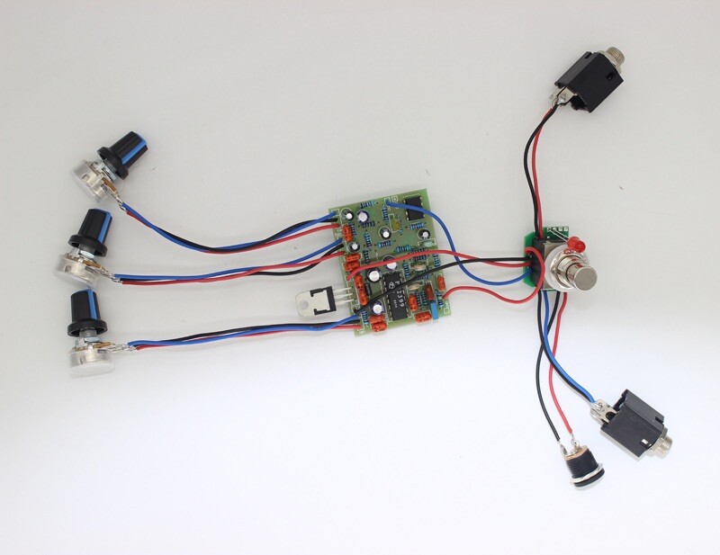 Diy Deep Blue Delay Guitar Effects Pedal Handmade Finished Board  !