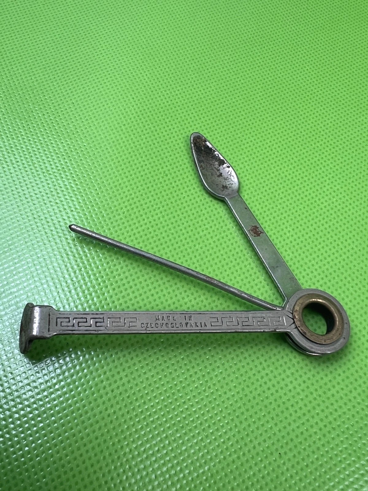 Foldable Spoon Pipe Cleaner Reamer Tamper Multi Tool Made in Czechoslovakia