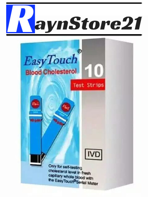 Easy Touch 10 Pcs Test Strips For Monitoring Cholesterol Level in Blood