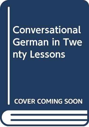 Conversational German in Twenty - Paperback, by R. D. Cortina - Very Good x