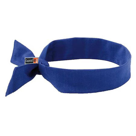 Ergodyne 6700Fr Flame Resistant Cooling Bandana, Blue, Cotton