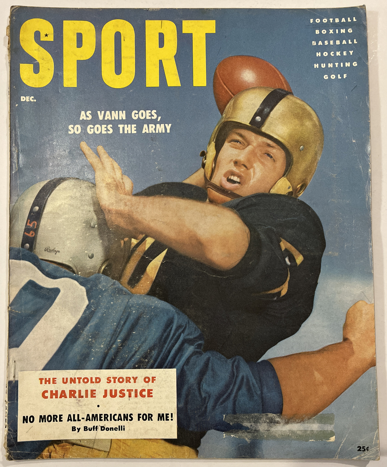 Sport Magazine 1954 December, Untold Story Of Charlie Justice, (B53)
