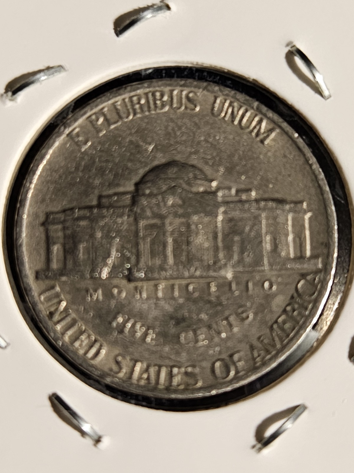 1977 Jefferson Nickel Errors No Mint Mark, (VF)