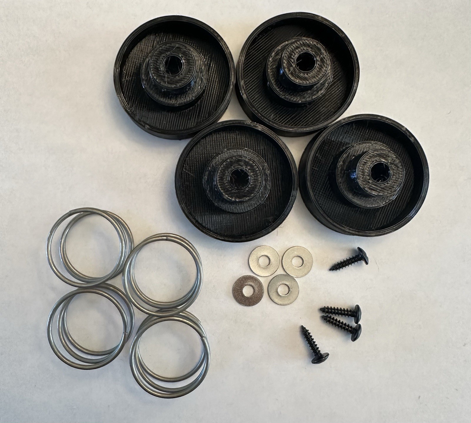 Technics SL-QD33 Turntable Feet | SL-BD22, SL-DD33, Etc | Set Of 4 + Hardware