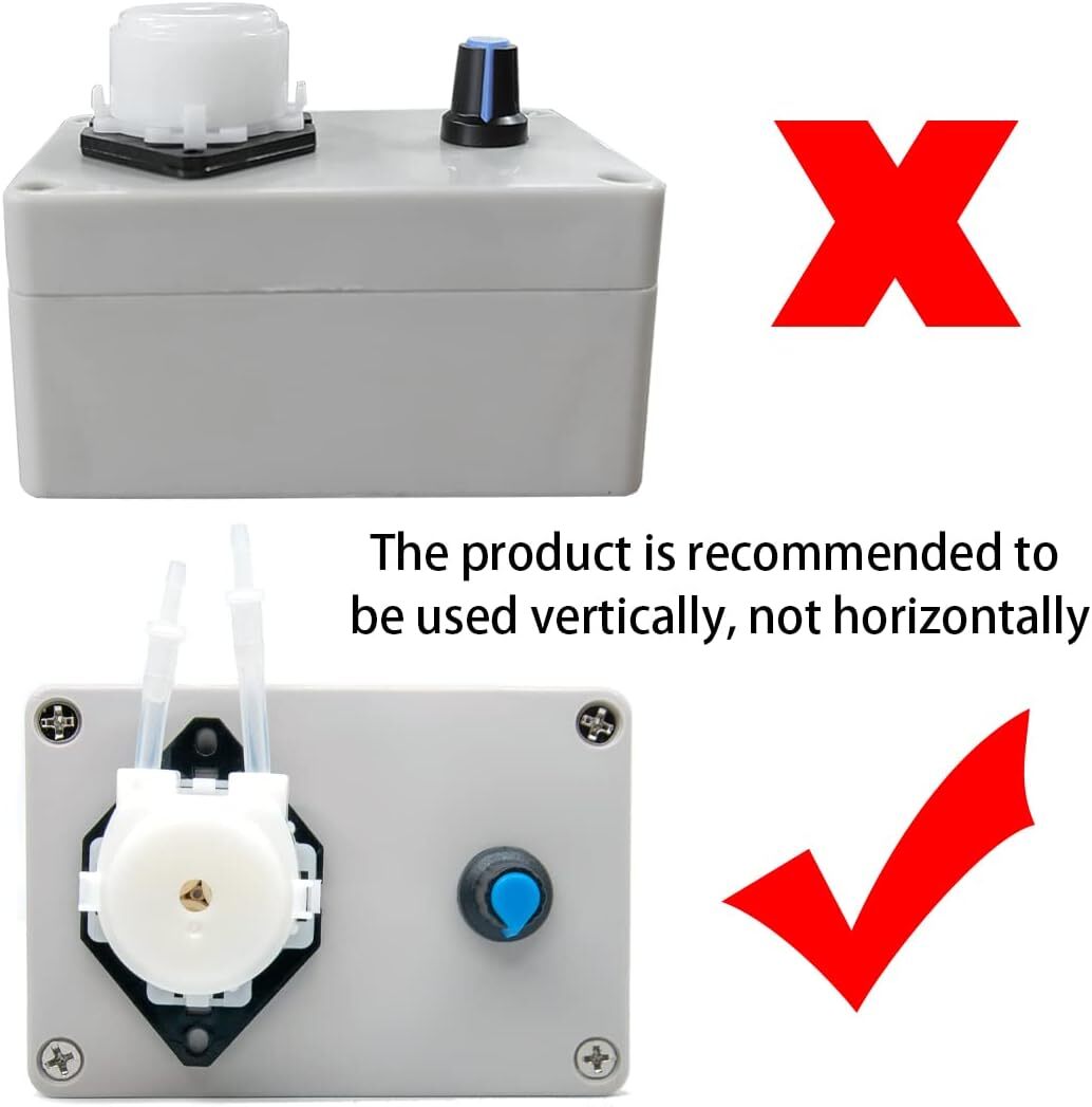 Adjustable Peristaltic Pump Black 12V 70Ml Min Dosing Pump For Biochemical An...