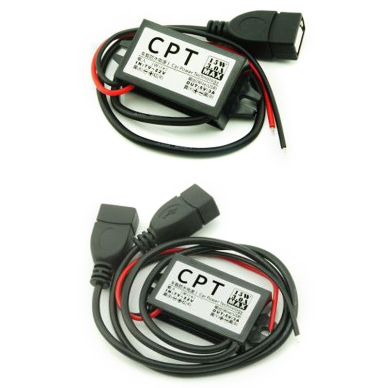 DC12V to DC5V 3A Single/Double USB To Auto Power Regulator Voltage Step Down