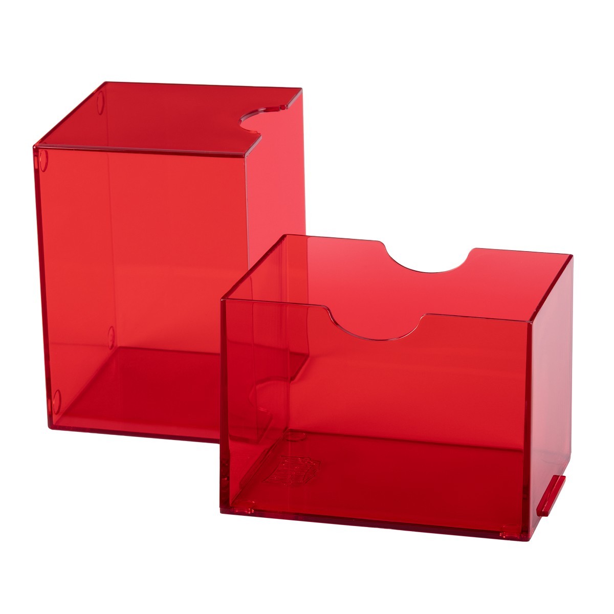 Dragon Shield: Strongbox Card Deck Box - Clear Red 100CT