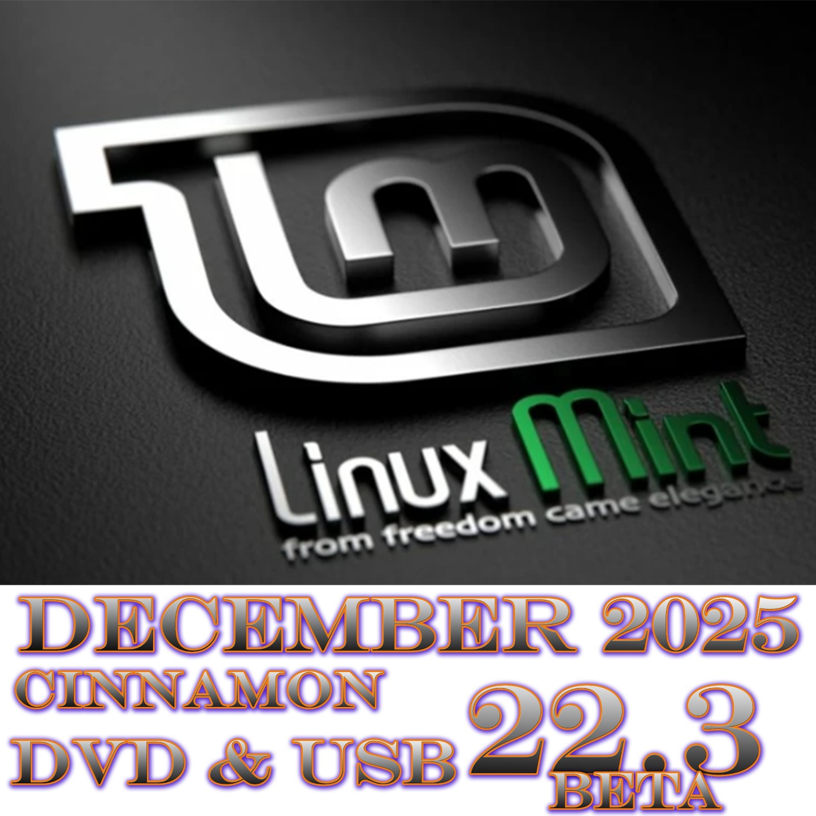 Linux Mint 22.3 “Beta” Cinnamon – USB + DVD Combo Pack (64‑Bit) Latest Verison