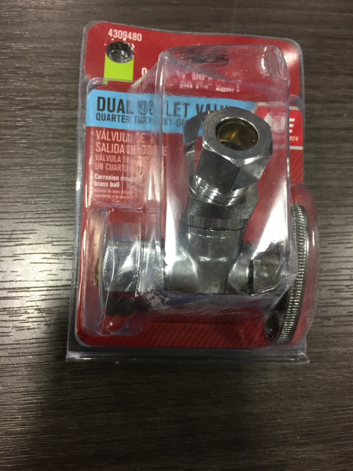 Compression Compression Brass Dual Shut-Off Valve 4309480