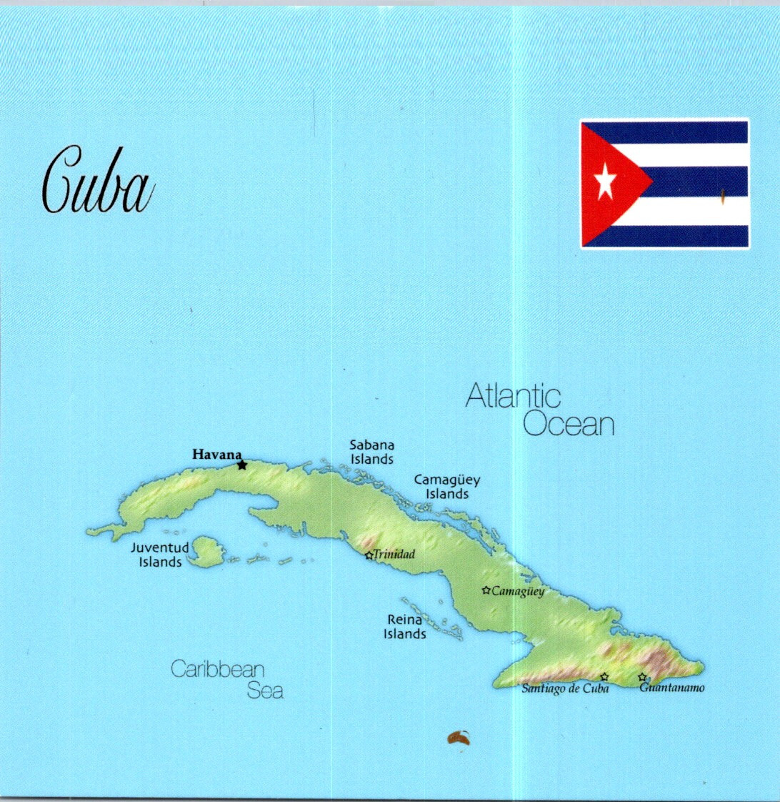 (1035) 5-6-2025 - PICS postcard - Map - Map of C... (Capital Havana)