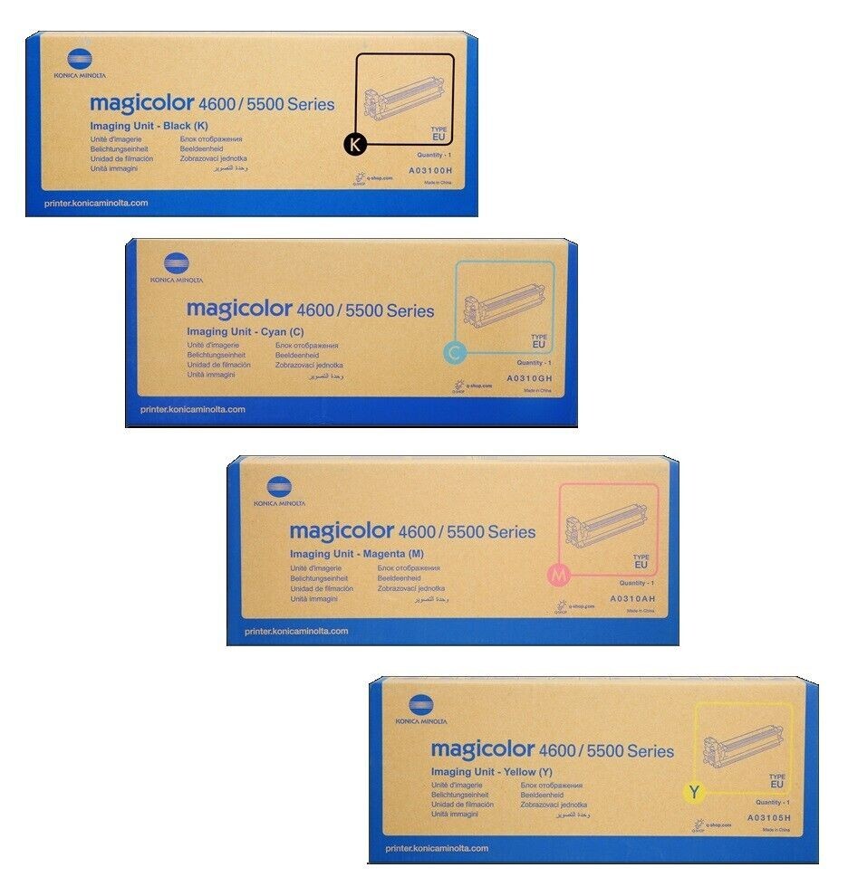 4 X Genuine Konica Minolta 4600 4690 4650 5600 Printer  Imaging DRUM A0310GF