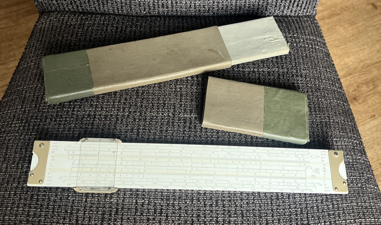 Vintage Aristo Multi-Log Double-Sided Slide Rule Nr.970 - With Case