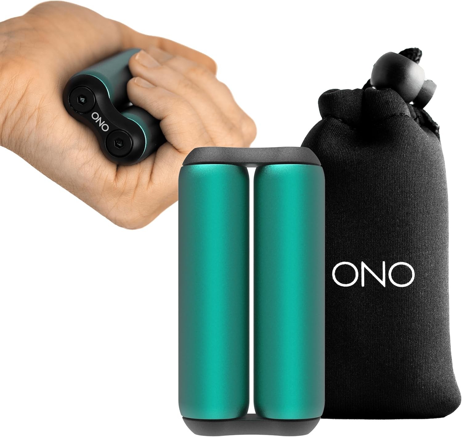 Portable Compact ONO Roller Handheld Fidget Toy Aluminum Junior Teal Relieve