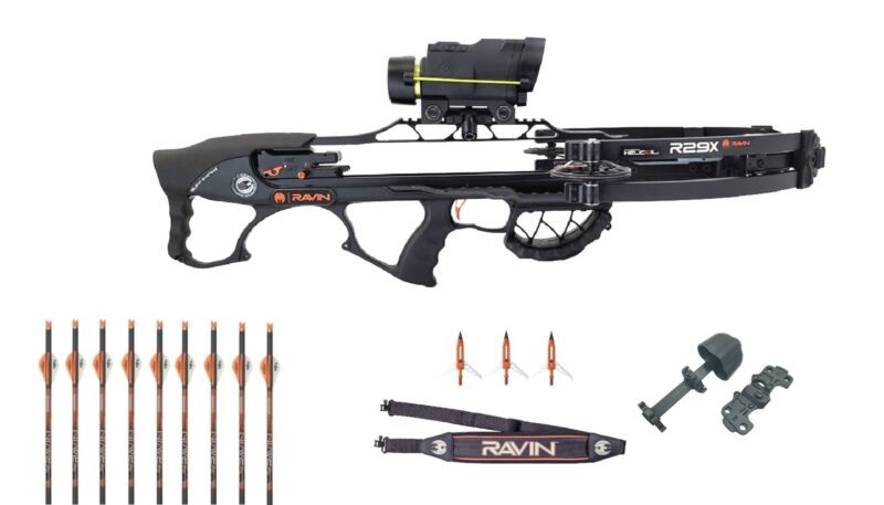 Ravin R29X in Black with w/ Ravin Specific Garmin Xero X1I Scope
