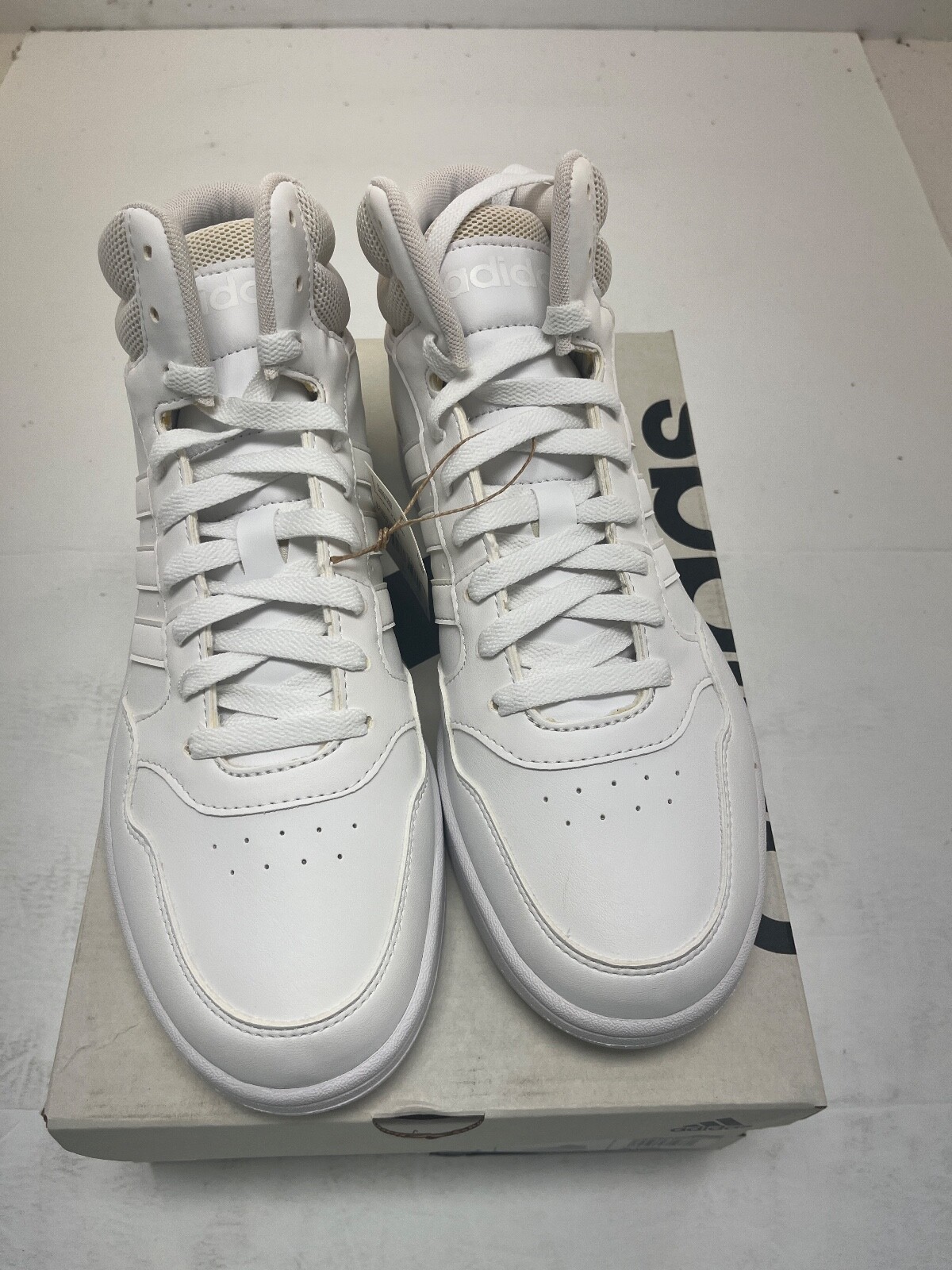 ADIDAS Mens Hoops 3.0 MID White /White Basketball Shoe ID9838 NWD Free Shipping