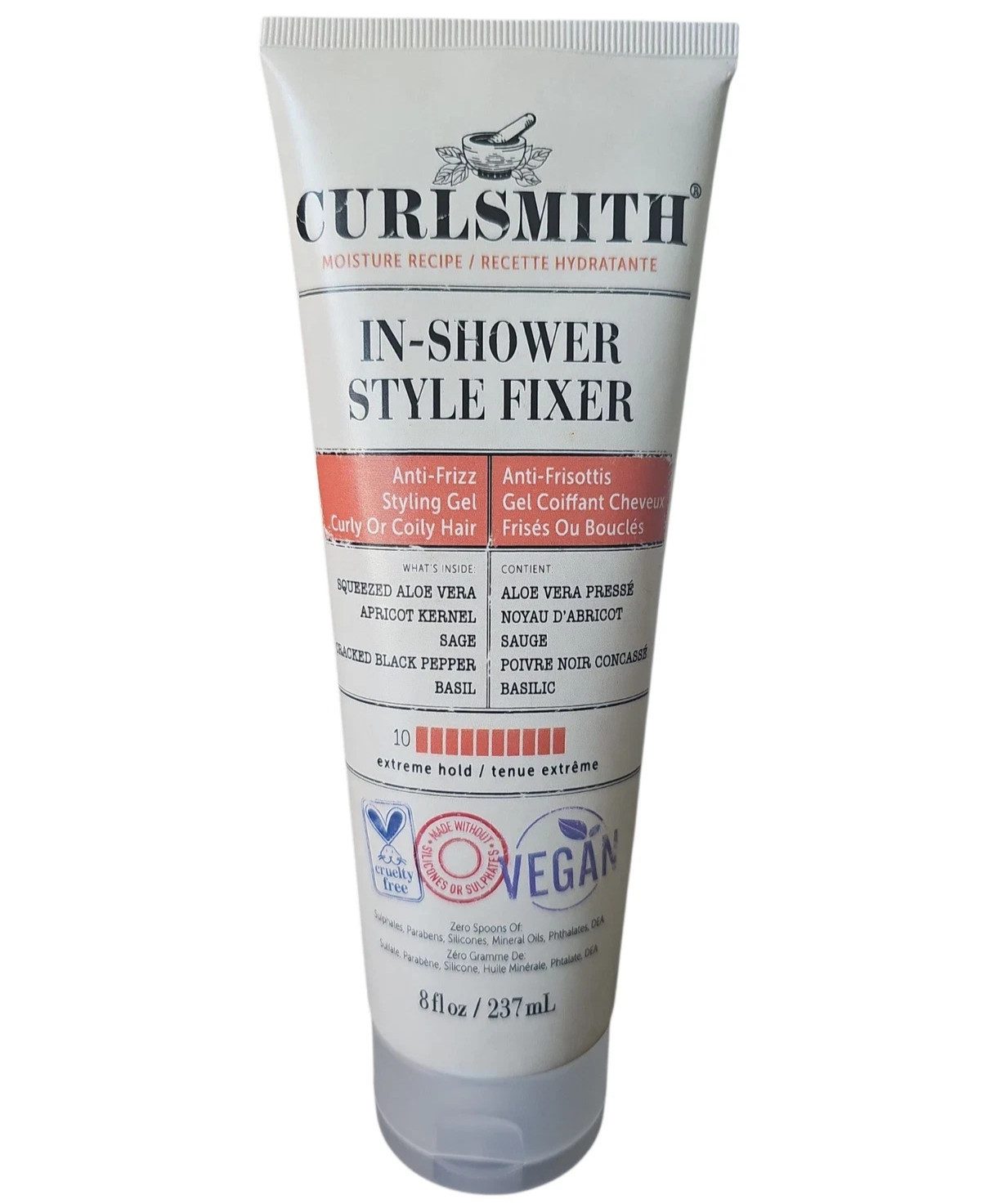 CURLSMITH In-Shower Style Fixer Anti-Frizz Extreme Hold Styling Gel 8 fl oz, NEW