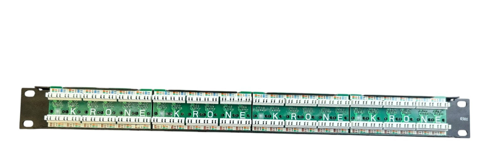 KRONE TrueNet 24 Port Cat5e  Patch Panel 1U Rack Mount Ethernet