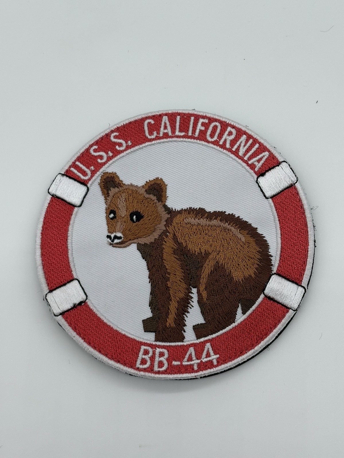 USS California BB-44 Patch - Hook and Loop, 4 inches
