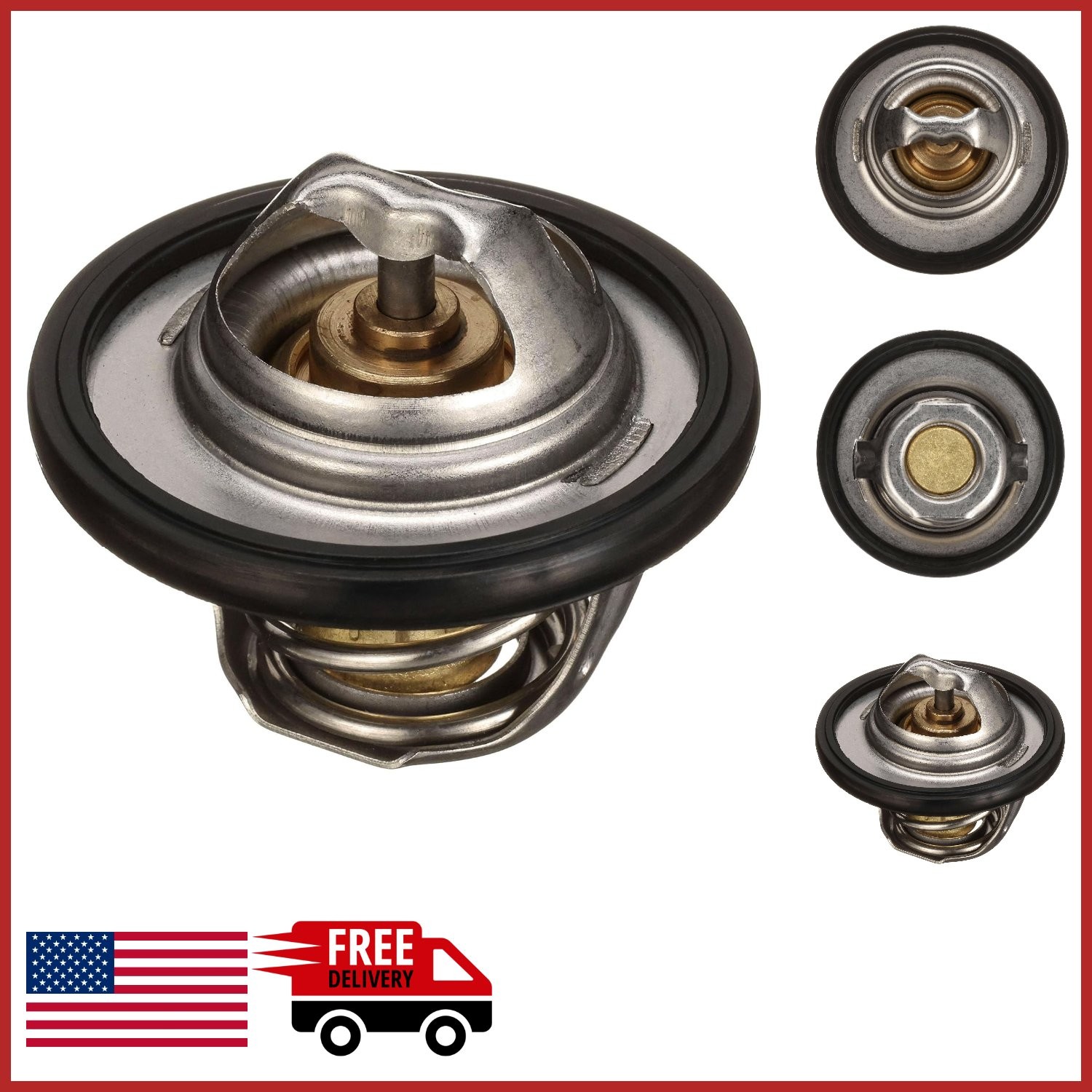 OE Type Thermostat for Engine Cooling Accurate Temperature Control 2.8"
