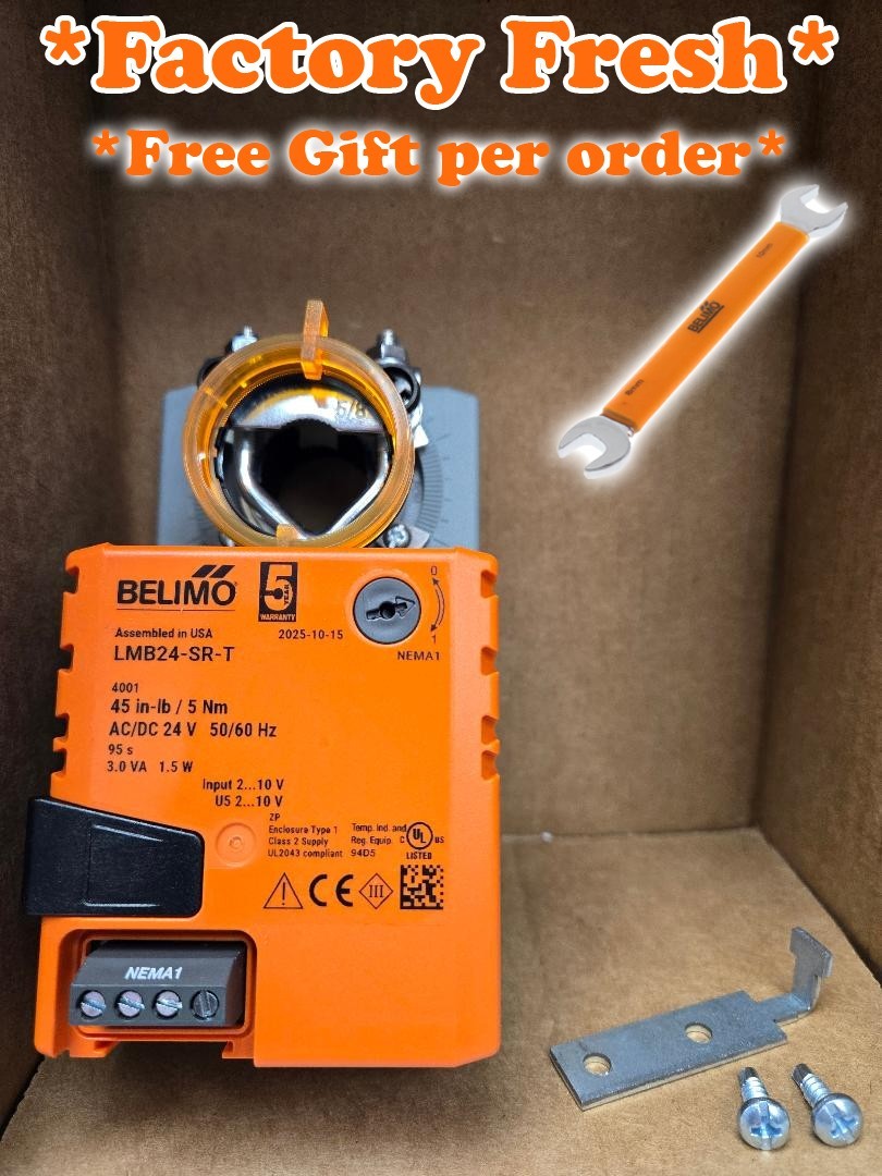 *BRAND NEW* Belimo LMB24-SR-T 2-10v Modulating Zone Damper Actuator W/ Bracket