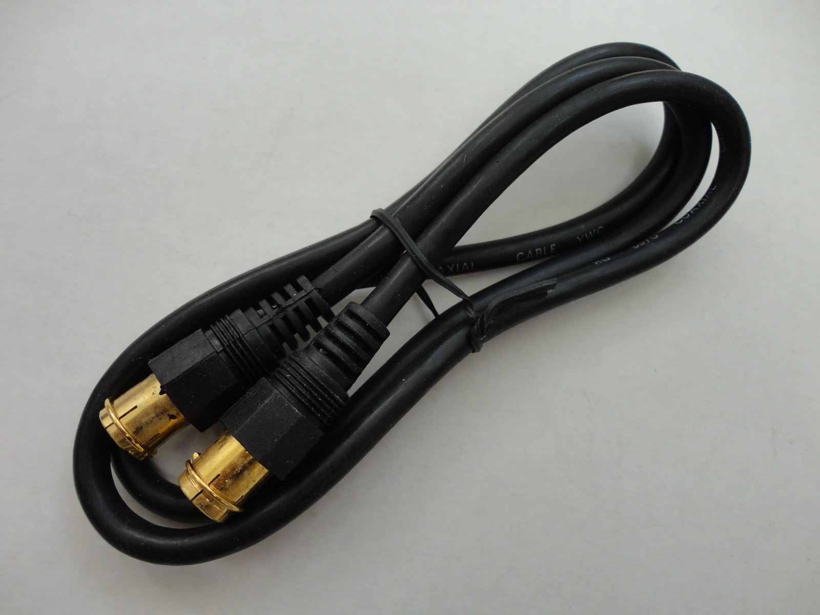 3 Foot Quick F-Type Push On Video Coaxial Cable. 75ohm RG59U, Gold Connector
