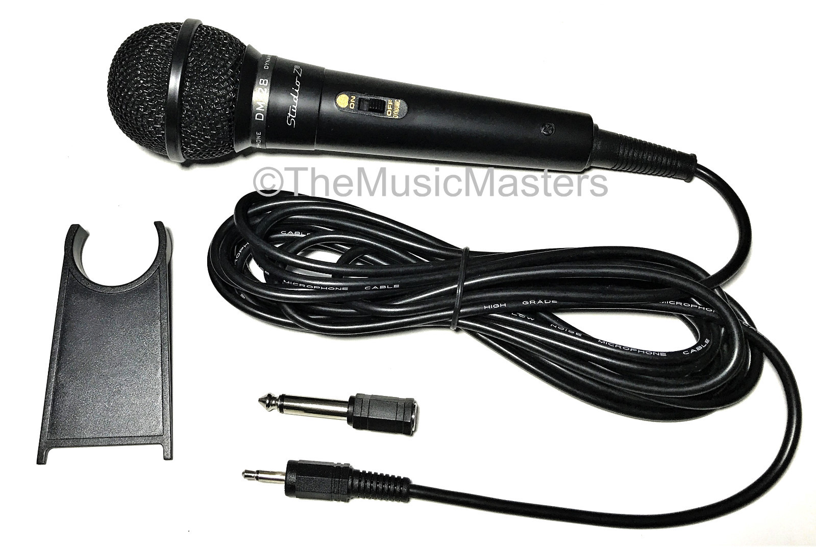 (2) DJ Karaoke PA Computer Podcast Mic MICROPHONE Extra Plug Adapter Table Stand