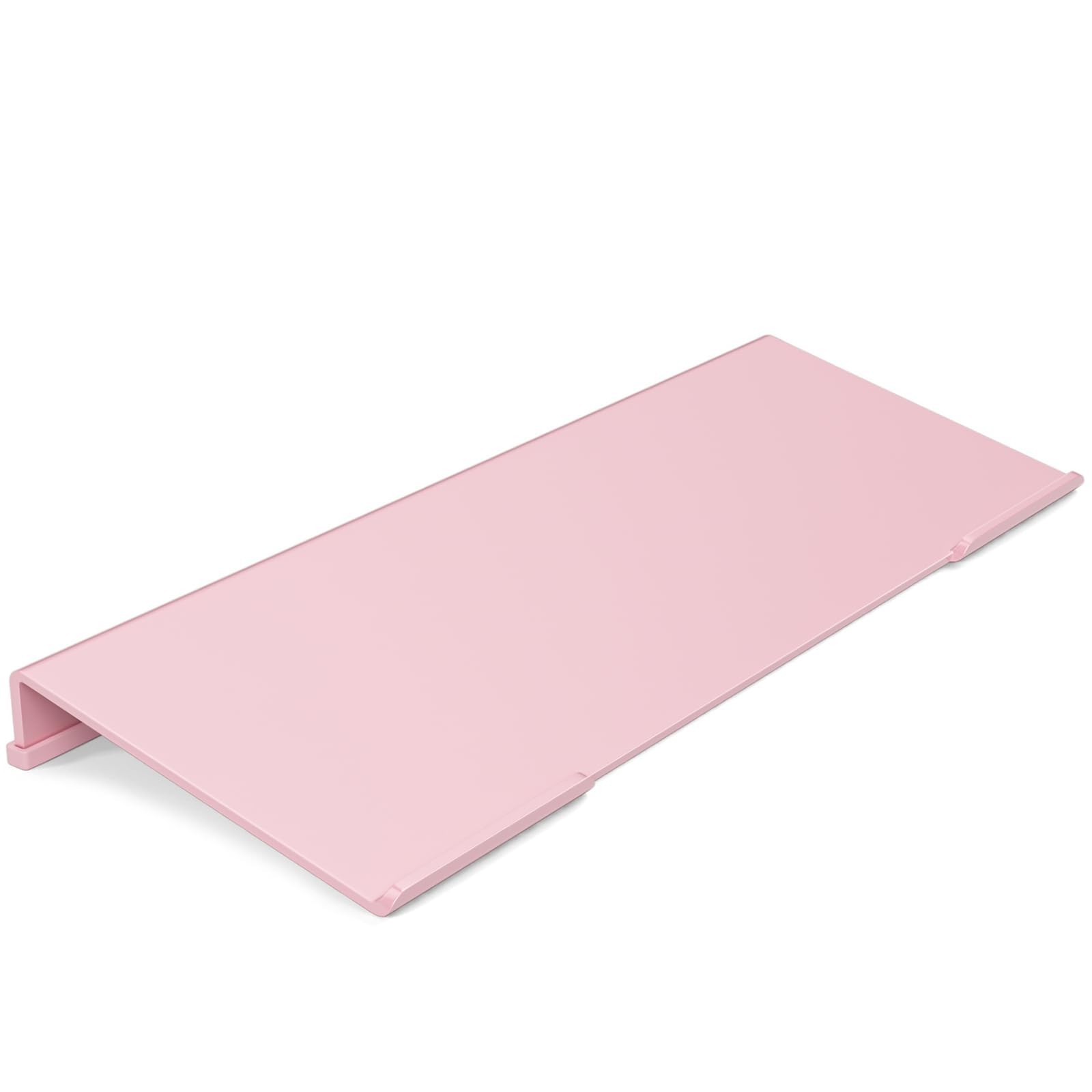 17 inch Pink Acrylic Ergonomic Computer Keyboard Stand Riser for Desk Tilted
