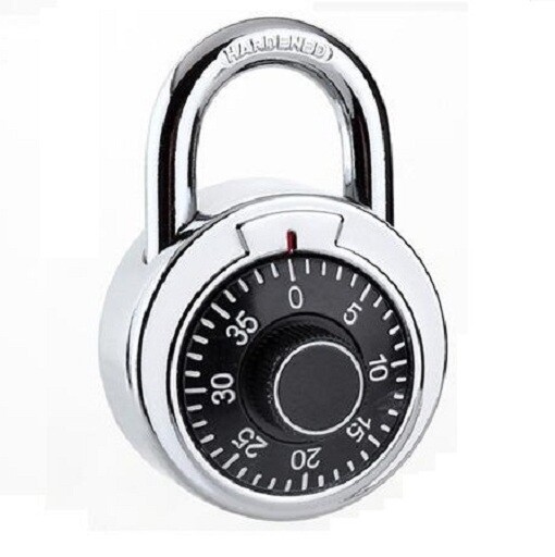 50MM Round Dial Combination Padlock Safety Box Compass Decorated Padlock