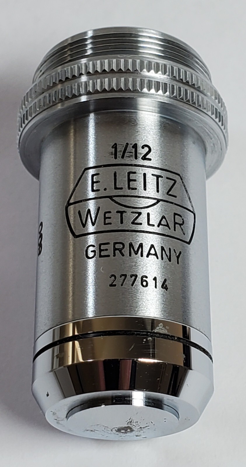 Vintage Leitz Oel 100x 1 170/0.17 1/12 Microscope Objective Lens - Free Shipping