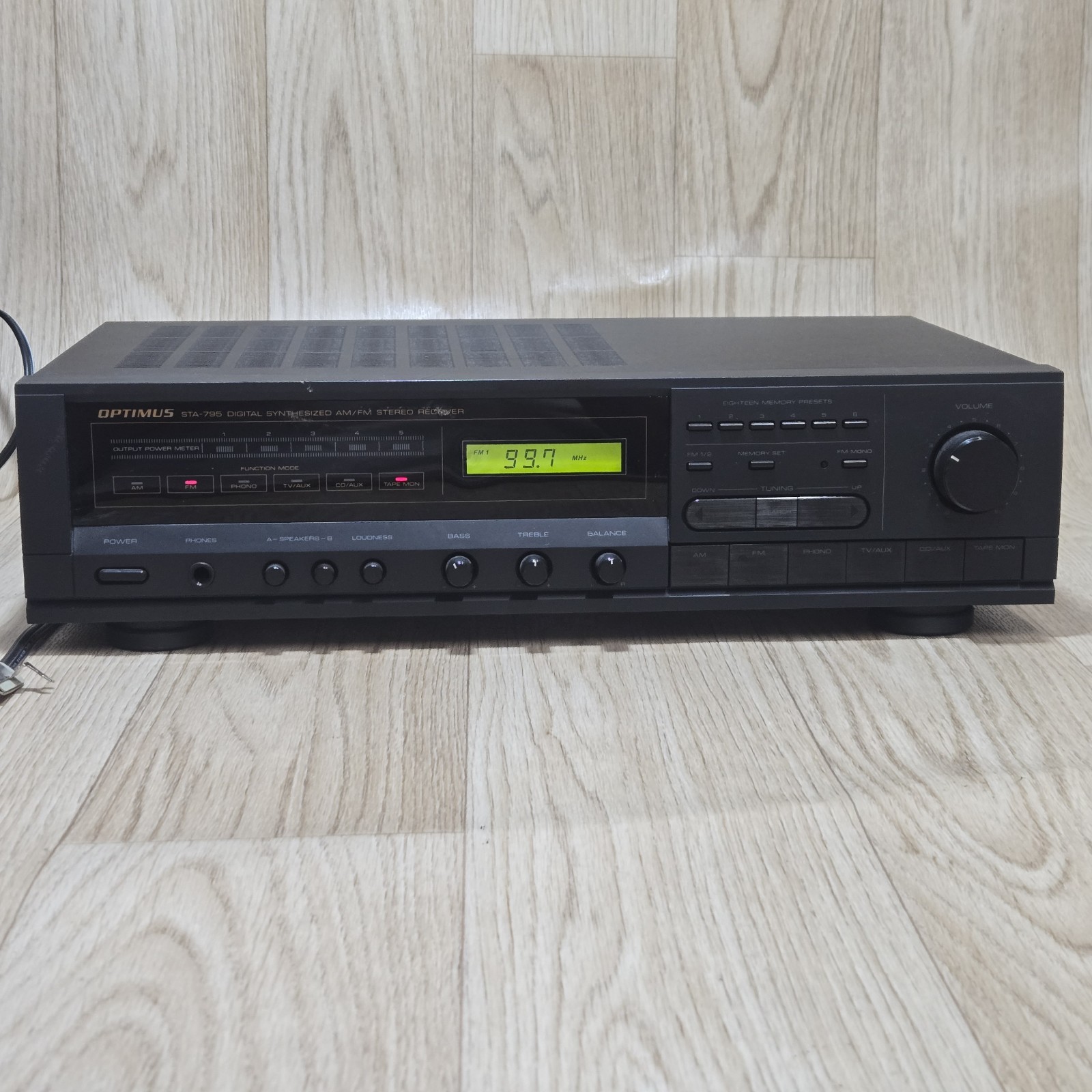 Optimus STA-795 Digital Synthesized AM FM Stereo Receiver Tested Works