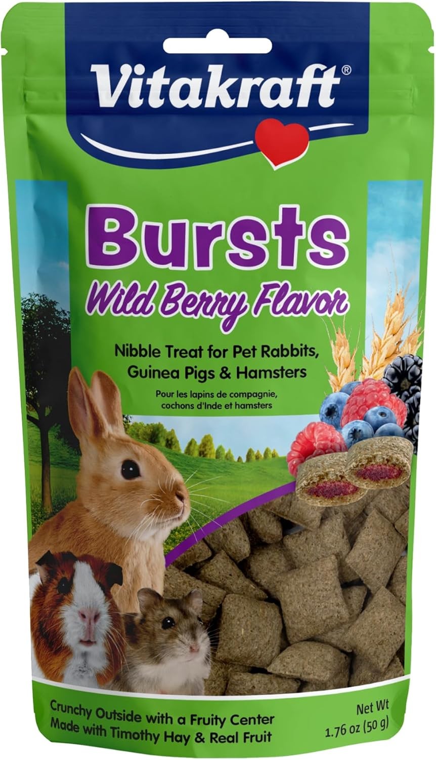 Vitakraft Bursts Small Animal Treats - Wild 1.76 Ounce (Pack of 1), Brown