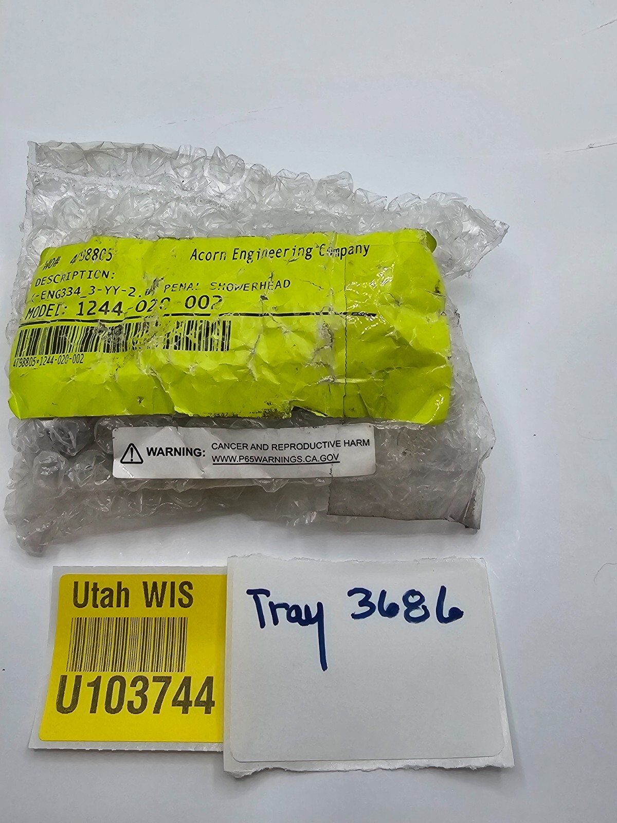 Acorn Engineering Penal Shower Head Assembly 1244-02-002