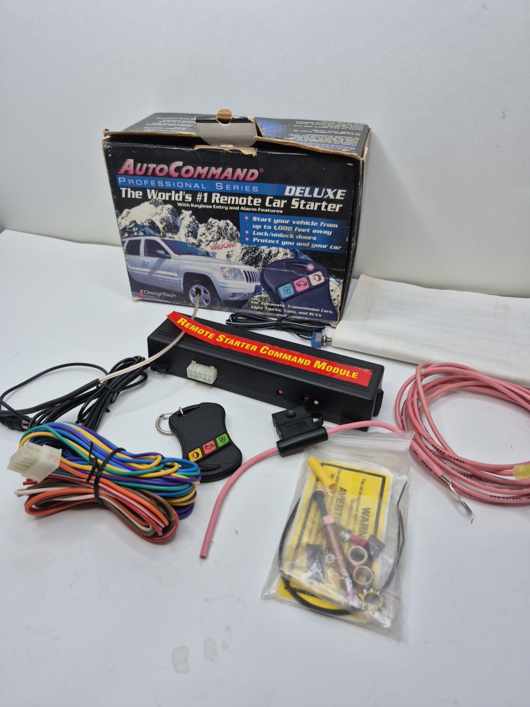 AutoCommand Auto Professional Remote Car Starter Kit Alarm Control # 21523