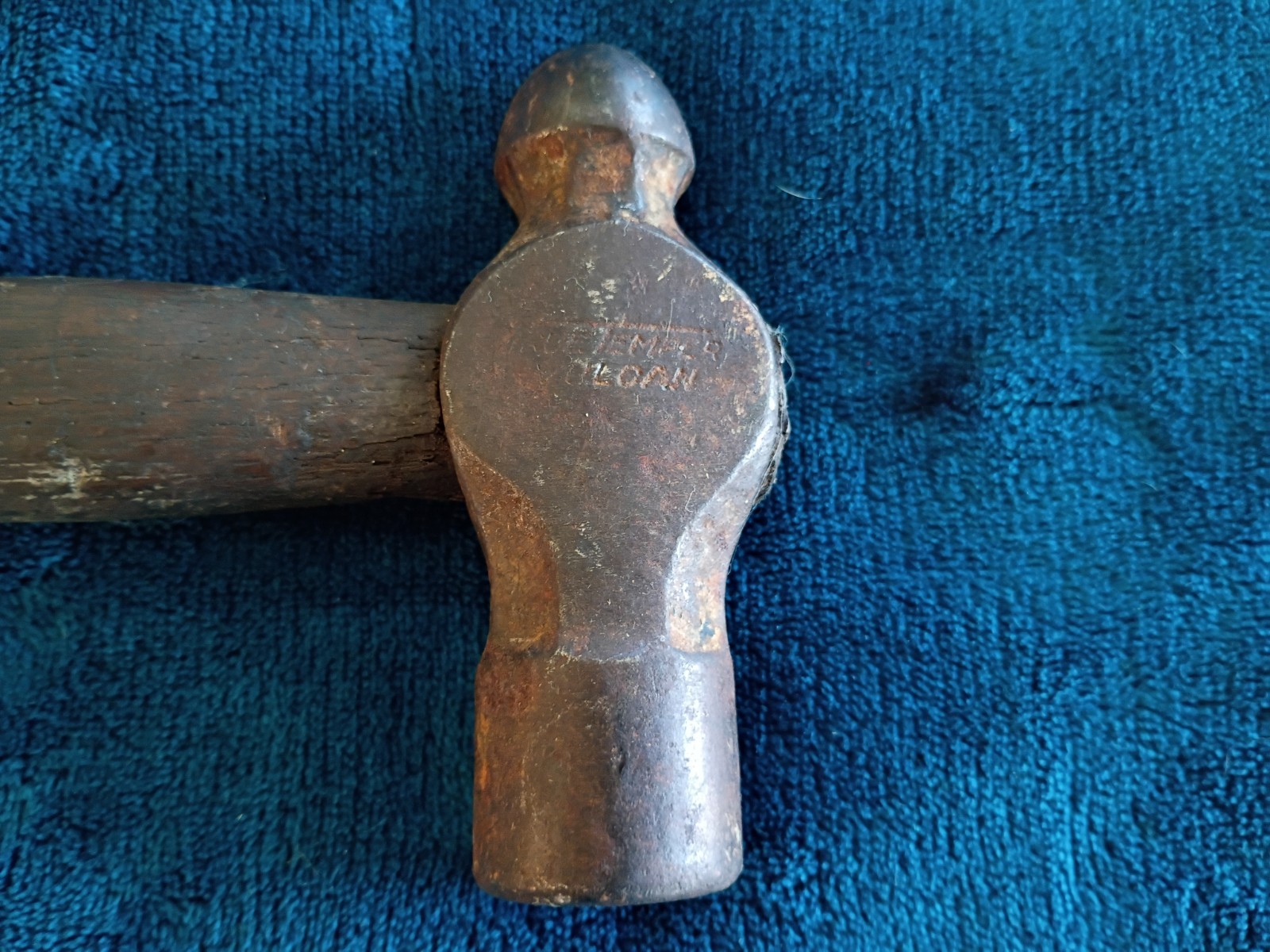 VTG True Temper Vulcan Ball Peen Hammer, 1 LB 4oz Head, Blacksmith.