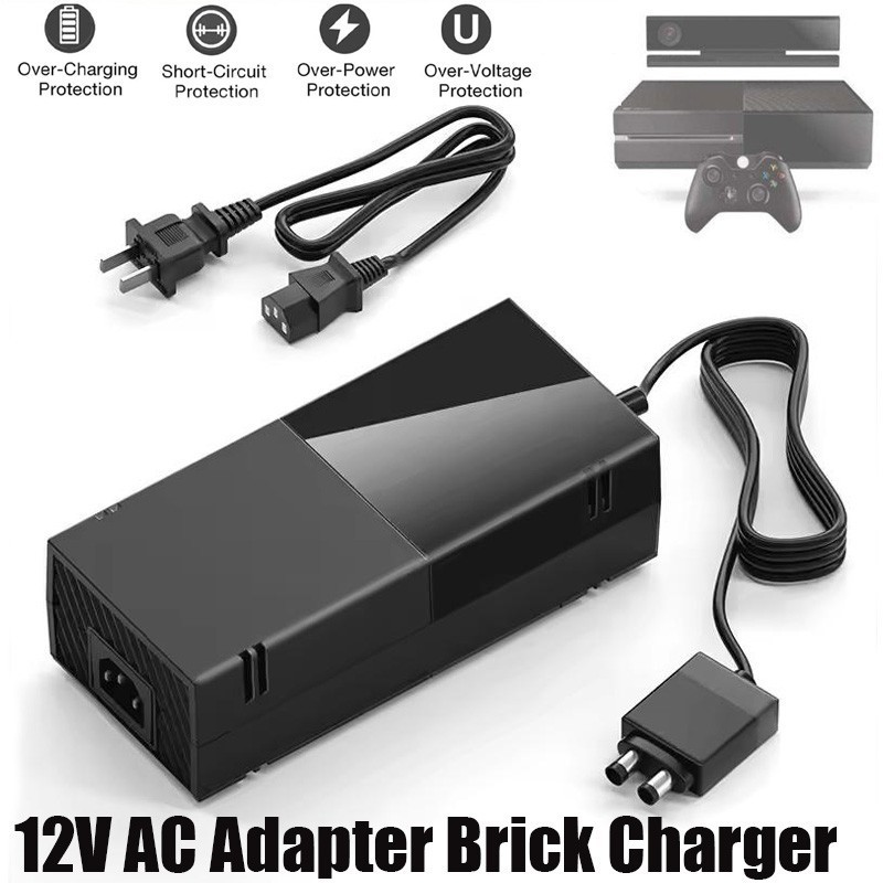 Xbox One 500GB Power Adapter Global Voltage Safe Quiet LED Indicator US Cable
