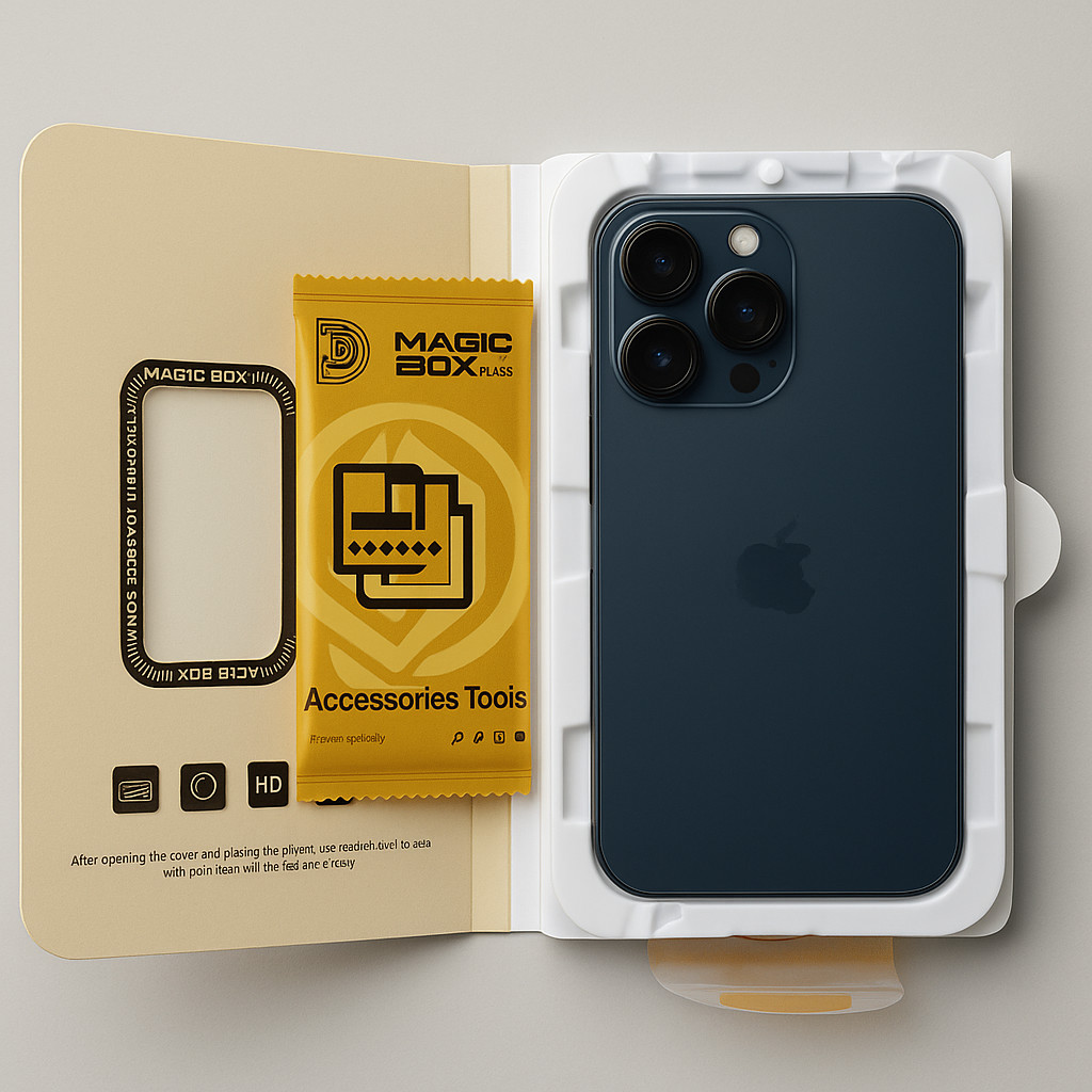 Burjme iPhone 16 Pro Max (5th Gen) Shatterproof Tempered Glass Screen Protector