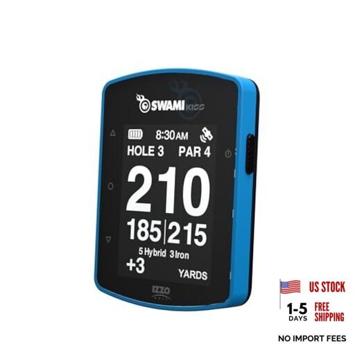 Swami KISS 2.0 Handheld Golf GPS Ragnefinder with Integrated Magnets - Blue