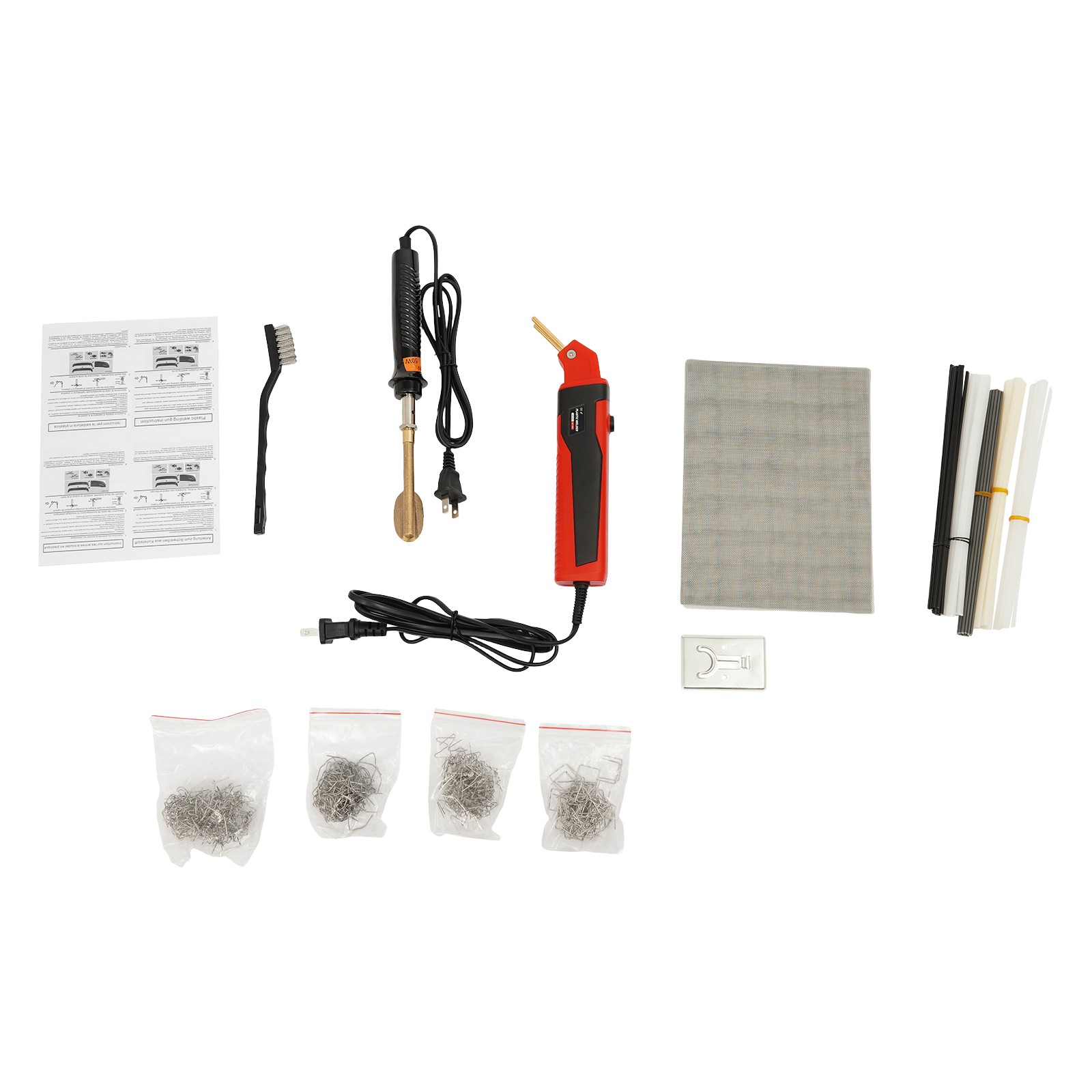 100W Welding Machine Kit,Red Welding Machine for Plastic Repairs,Plastic Welder