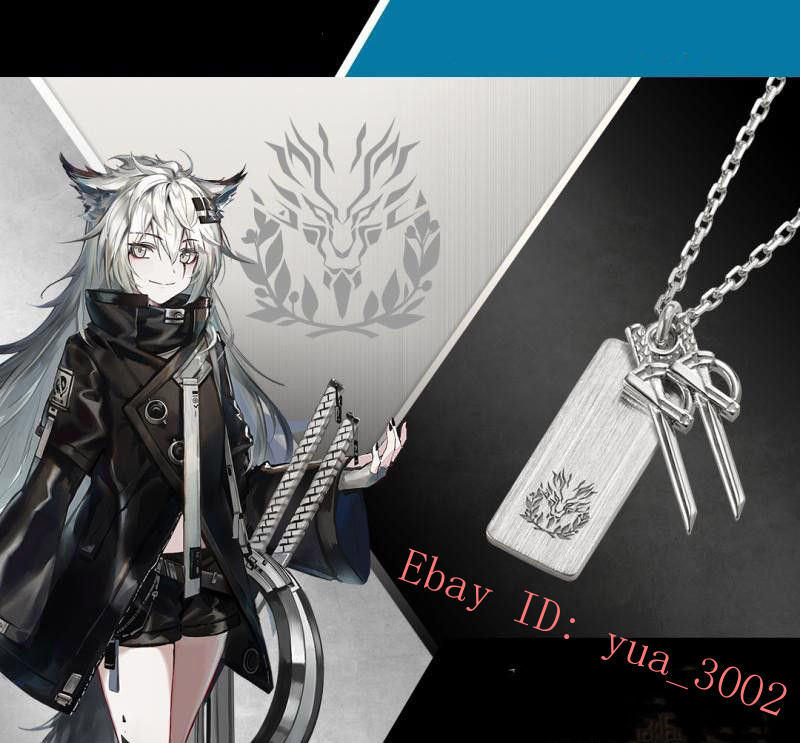 Anime Arknights Cosplay Lappland Necklace Pendants Młynar Amulet Ornament Gift-